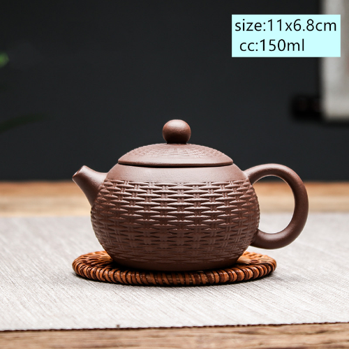Chinese Yixing Tea Pot Purple Clay Xishi Filter Teapot Kettle Handmade Tea Set