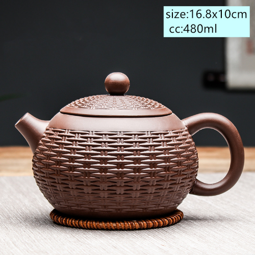 Chinese Yixing Tea Pot Purple Clay Xishi Filter Teapot Kettle Handmade Tea Set