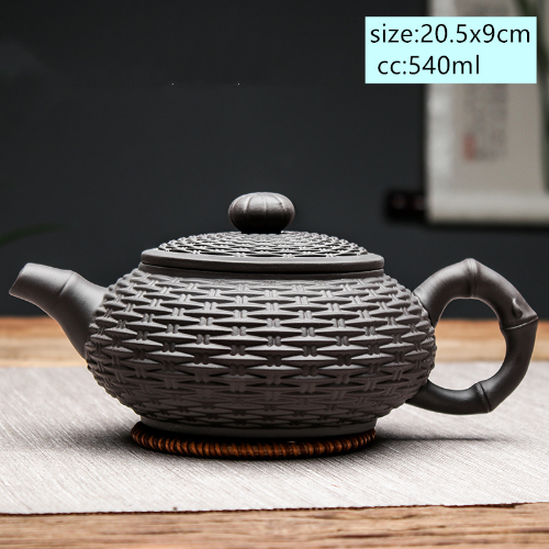 Chinese Yixing Tea Pot Purple Clay Xishi Filter Teapot Kettle Handmade Tea Set