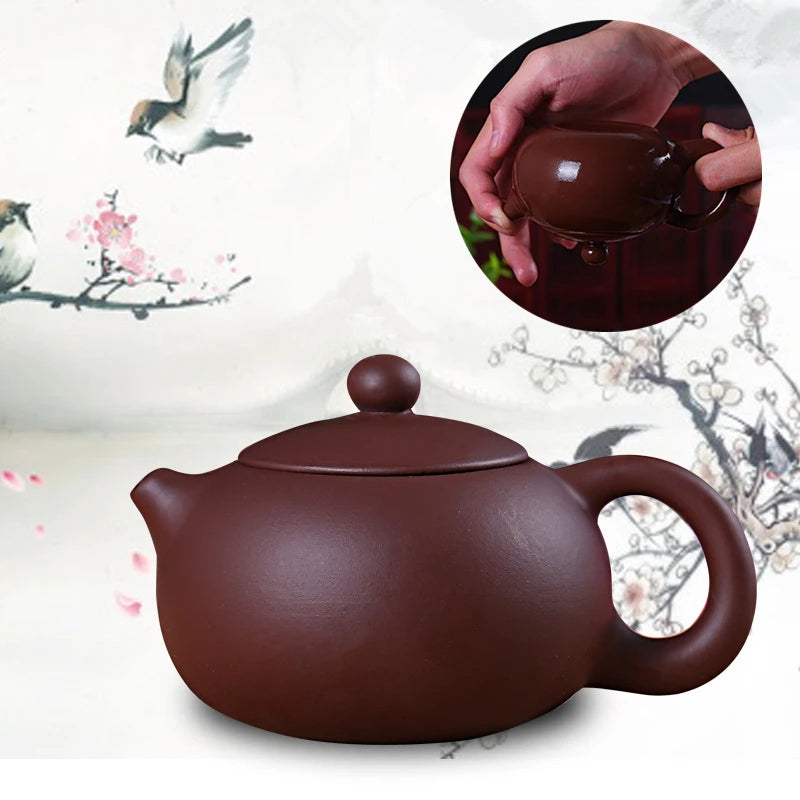 tea pot on sales Chinese zisha purple clay pot of tea marked kungfu tea pots 140ml small pot