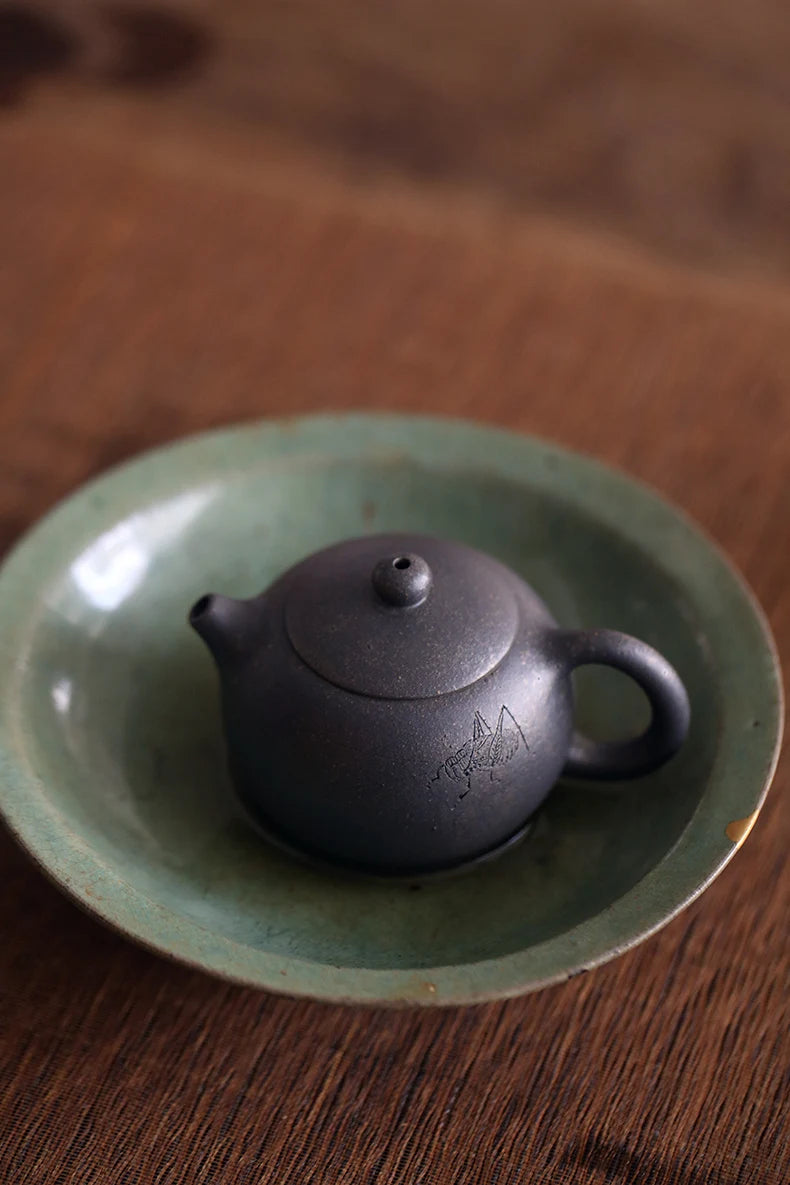 teapot pure handmade small Xishi teapot bottom trough clear kiln change teapot household tea fighting small teapot 100C